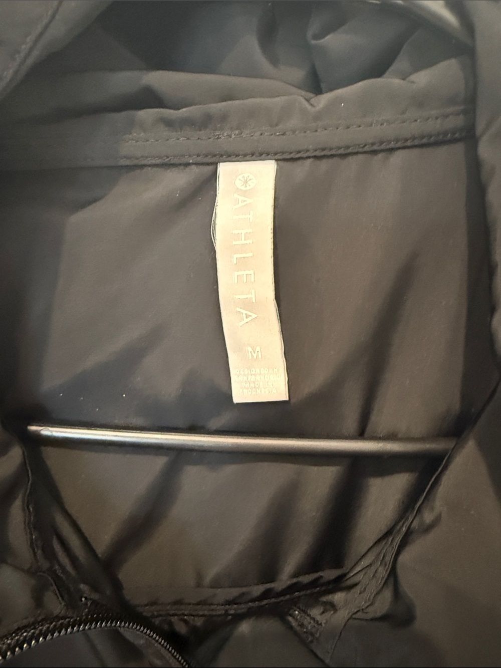 Athleta Black Hooded Lightweight rain Coat - Picture 2 of 7